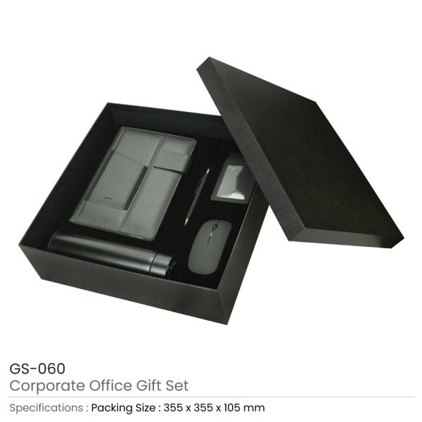 50 Corporate Office Gift Set in Black Cardboard Box