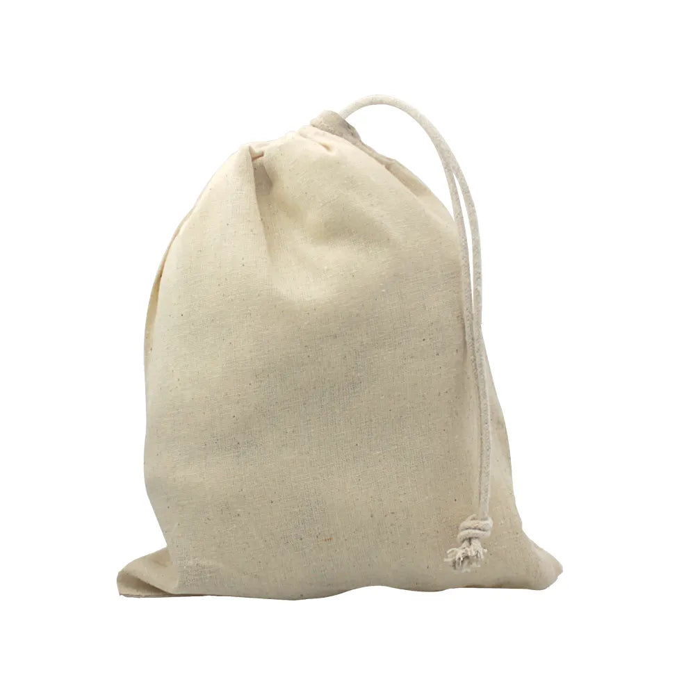 Cotton Pouch Bags with Drawstring