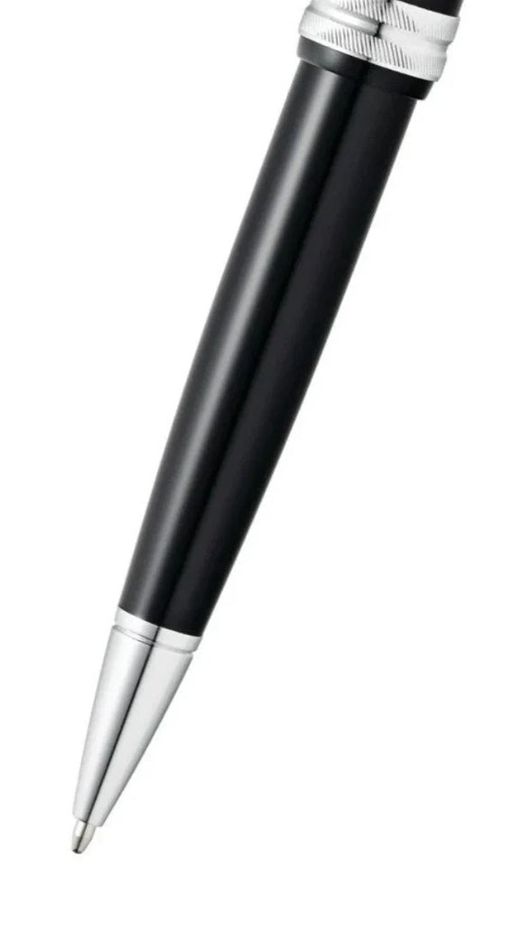 Cross Bailey Light™ Polished Black Resin with Polished Chrome Appointments Ballpoint Pen (Blue Ink)