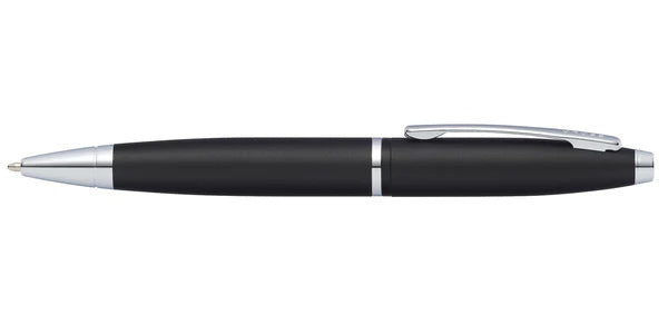 Cross Calais™ Matte Black with Polished Chrome Appointments Ballpoint Pen (Blue Ink)