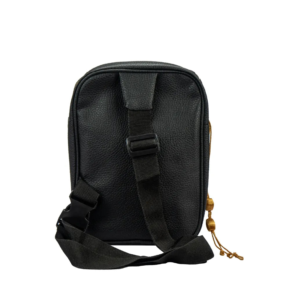 Back view of the Bisht design crossbody bag