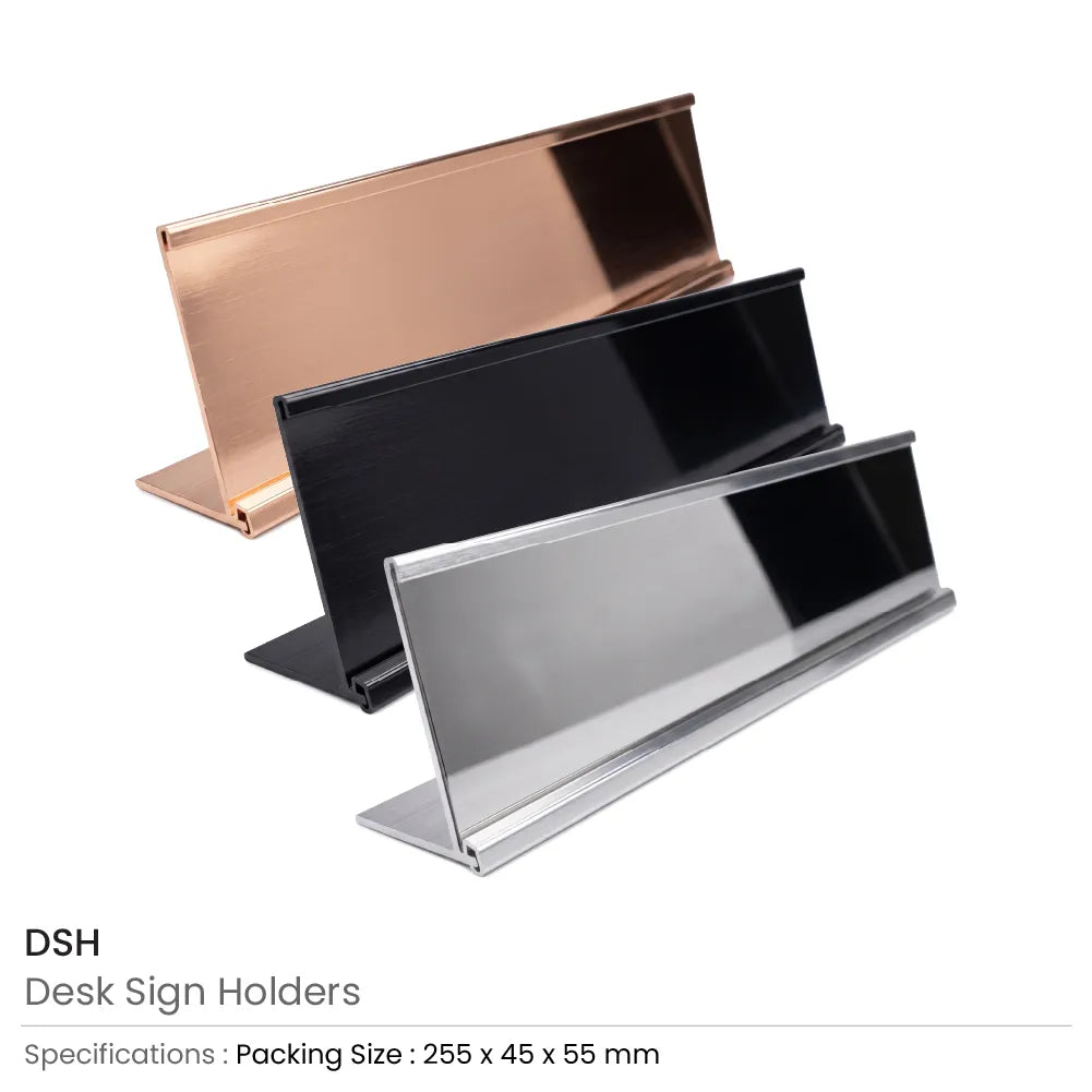 Aluminum Desk Sign Holders