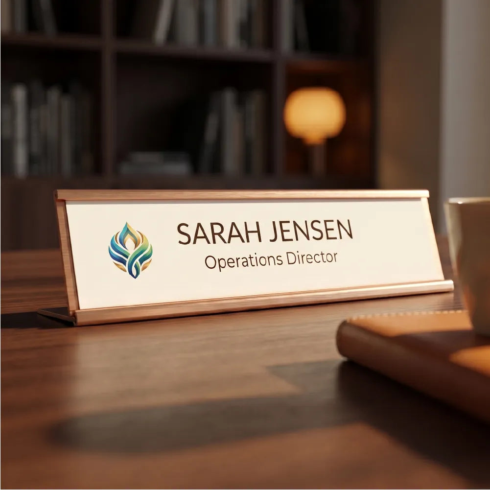 Aluminum Desk Sign Holders