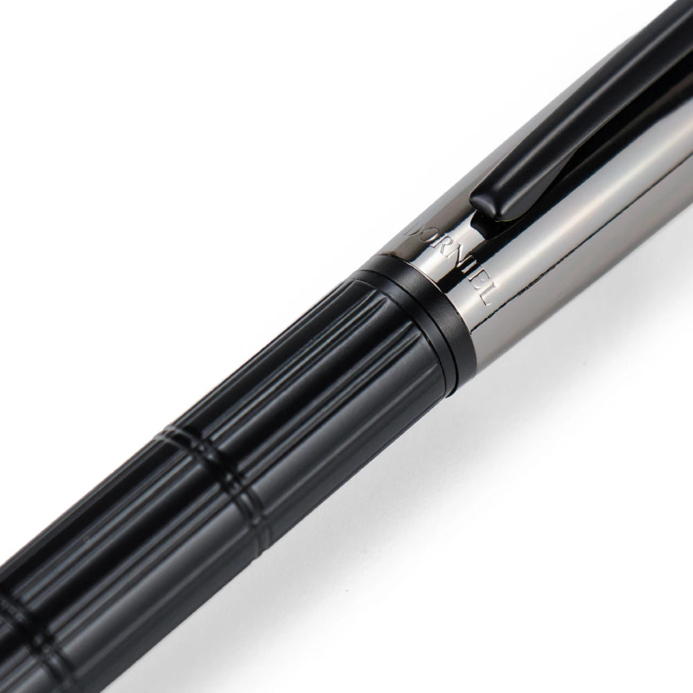 Dorniel Designs Brand Pens, Matte Black, Twist Action, Blue Ink