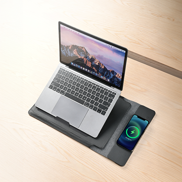 Lap-Hold Dark Grey — Multifunctional Laptop Sleeve