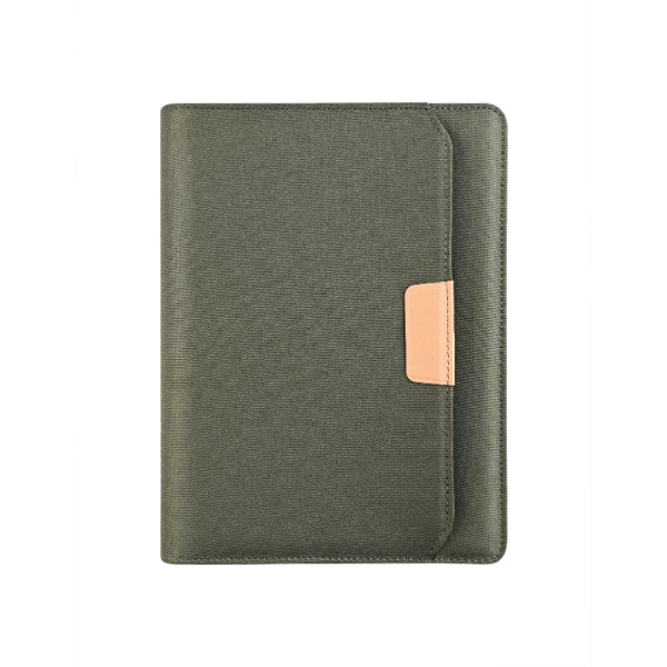 RPET B5 Portfolio — Notebook with Document Organizer and Zipper Closure