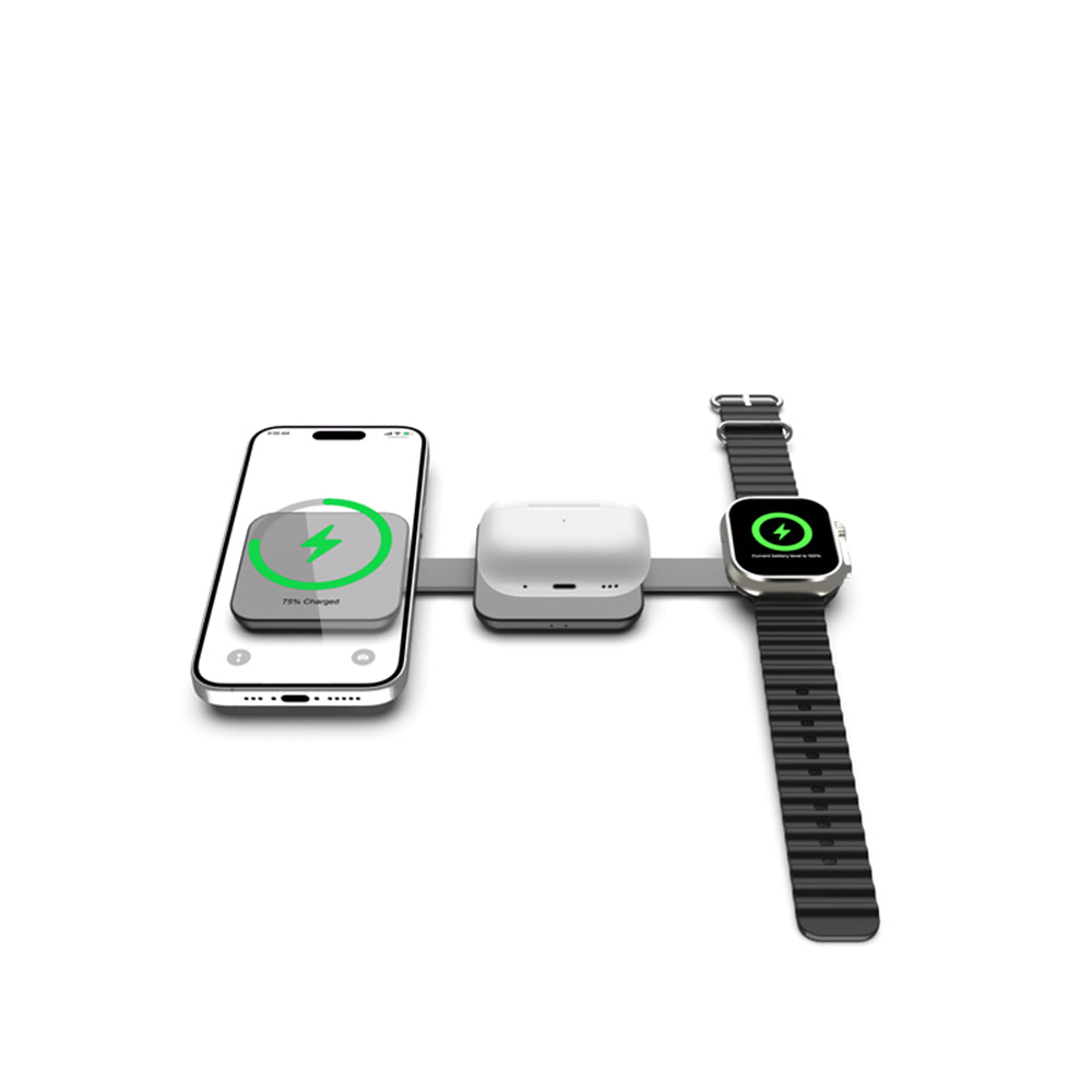 Tricharge — Compact 3-in-1 Wireless Charger