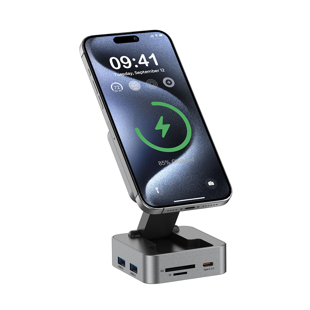 10N1 Hubmax — Gunmetal 10-in-1 High-Capacity Charging Station