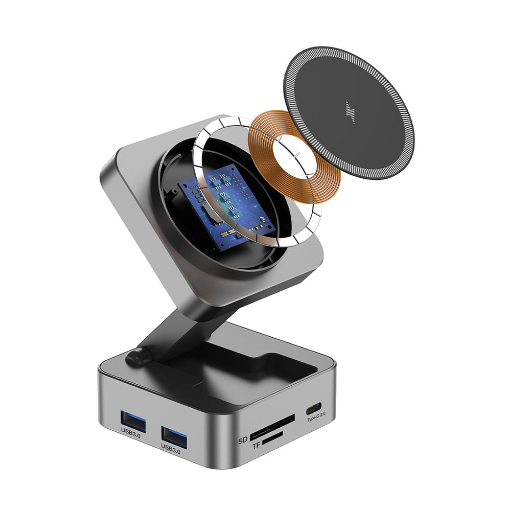 10N1 Hubmax — Gunmetal 10-in-1 High-Capacity Charging Station