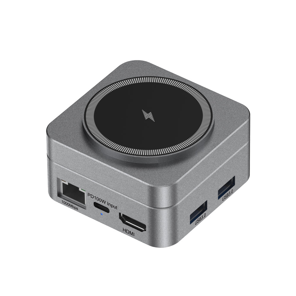 10N1 Hubmax — Gunmetal 10-in-1 High-Capacity Charging Station