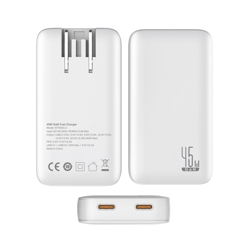 Slim Travi Set — Ultra-Compact Dual USB-C Fast Charger