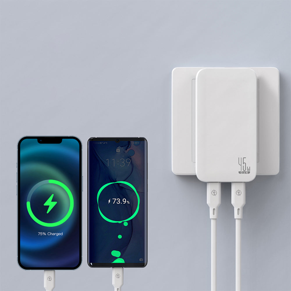 Slim Travi Set — Ultra-Compact Dual USB-C Fast Charger
