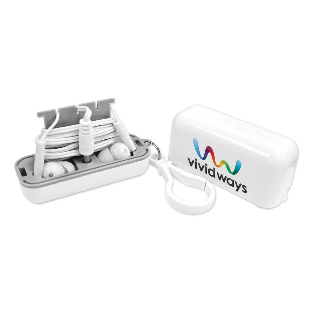 Earphones with Protective Case