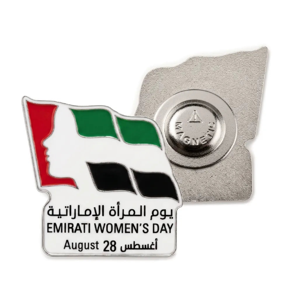 Emirati Women's Day Badges in Metal with Magnet Attachment