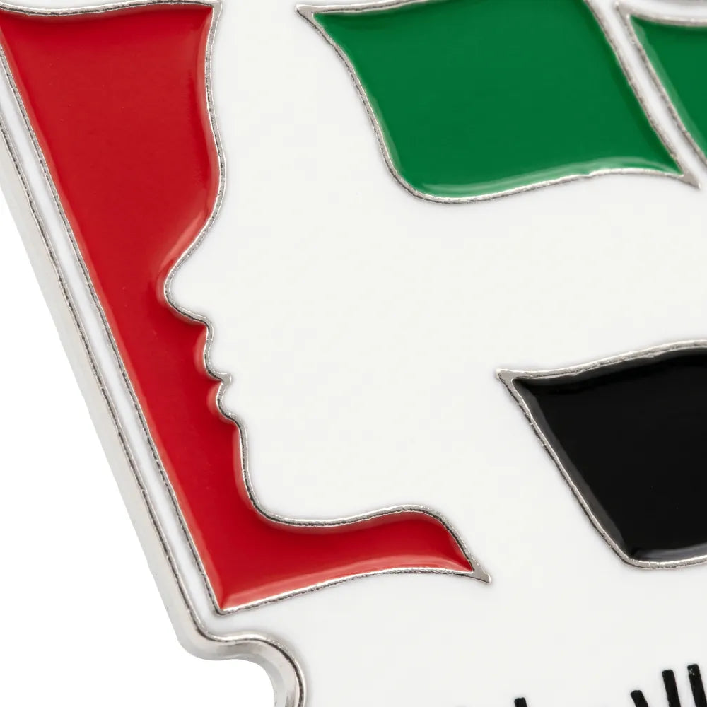 Emirati Women's Day Badges in Metal with Magnet Attachment