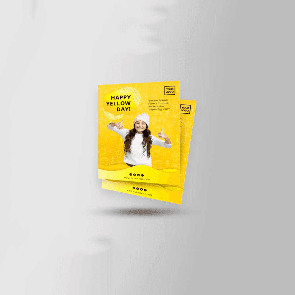 5000 Flyers B5 (17 × 24 cm), 170 GSM, Glossy Paper