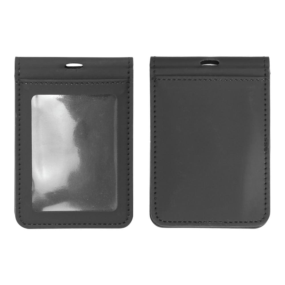 50 PU Leather Foldable ID Card Holder with Lace & Hook