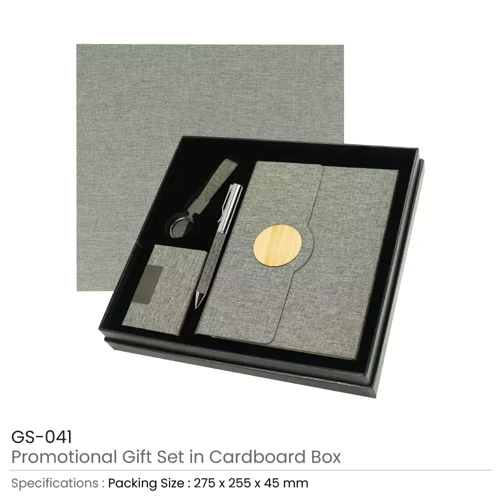 Promotional Gift Sets in Black Cardboard Box GS-041