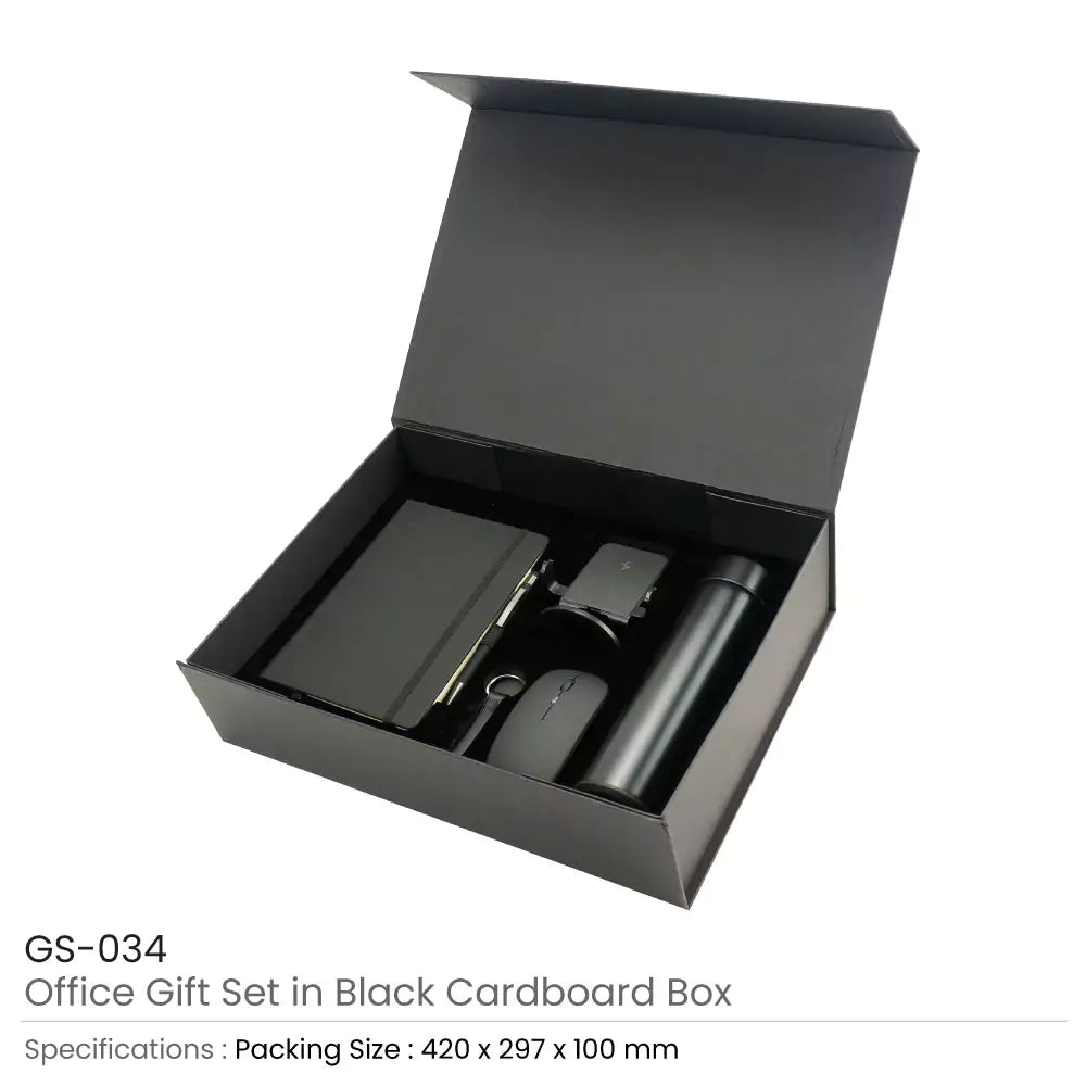 Office Gift Sets in a Black Cardboard Gift Box GS-034