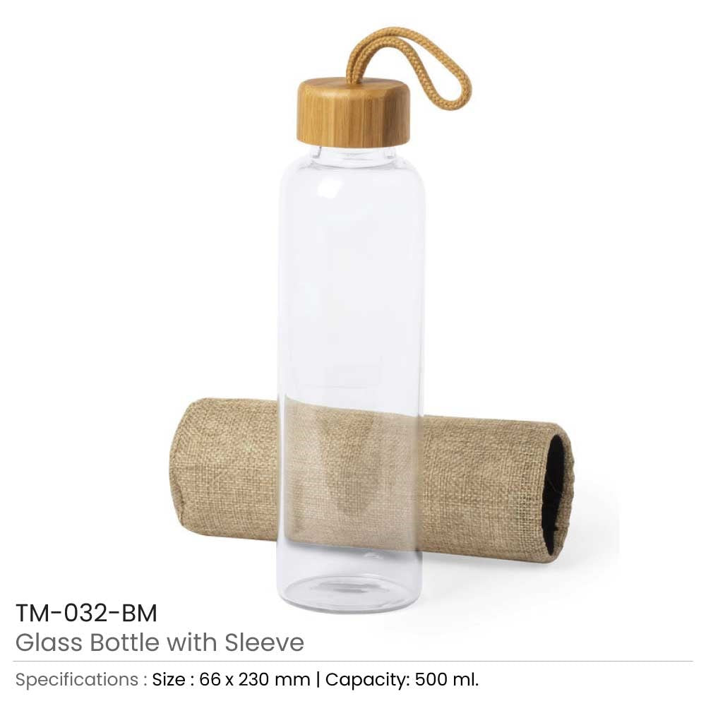 Glass Bottle with Sleeve 500ml