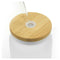 24 Glass Bottle with Straw and Bamboo Lid