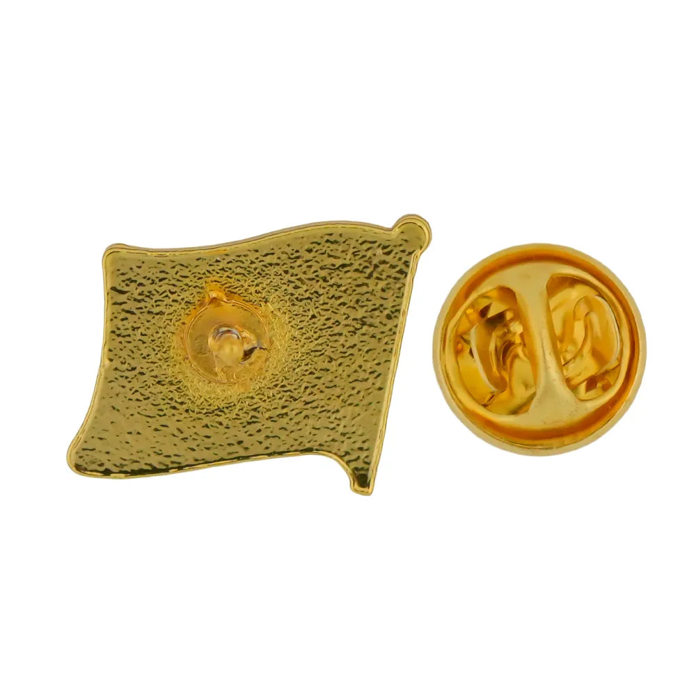 Gold Plated Flag Pin Badges