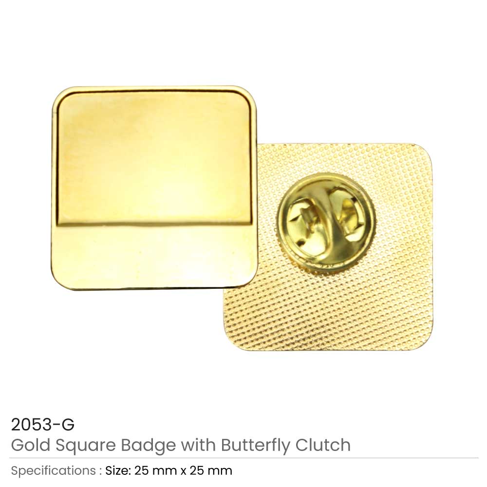 50 Metal Logo Badges
