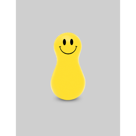 Happy Stressball — Smiley Magnetic PU Tumbler & Paperweight