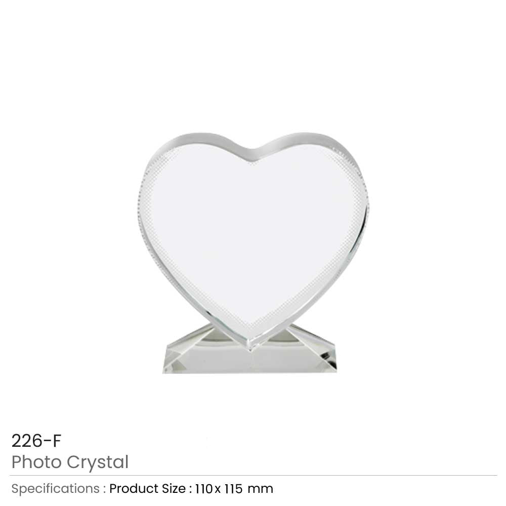 Heart Shaped Photo Crystals