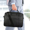 10 High Volt Slim Leather Briefcase, Zipper, 3 Compartments
