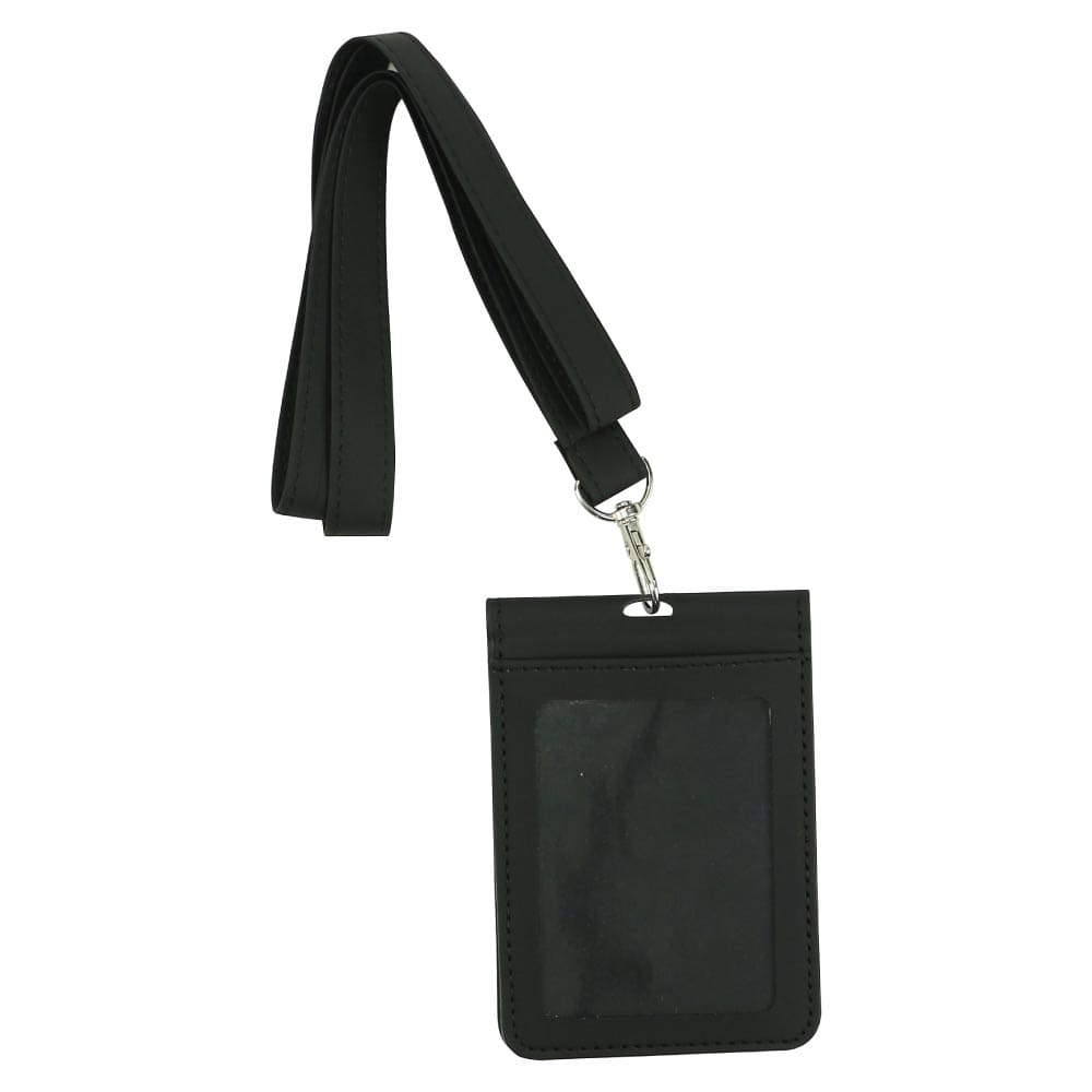 50 PU Leather Foldable ID Card Holder with Lace & Hook