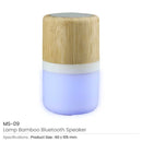 50 Lamp Bamboo Bluetooth Speaker