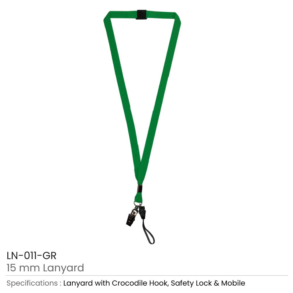 Lanyards with Crocodile Clip, Mobile Holders & Safety Lock