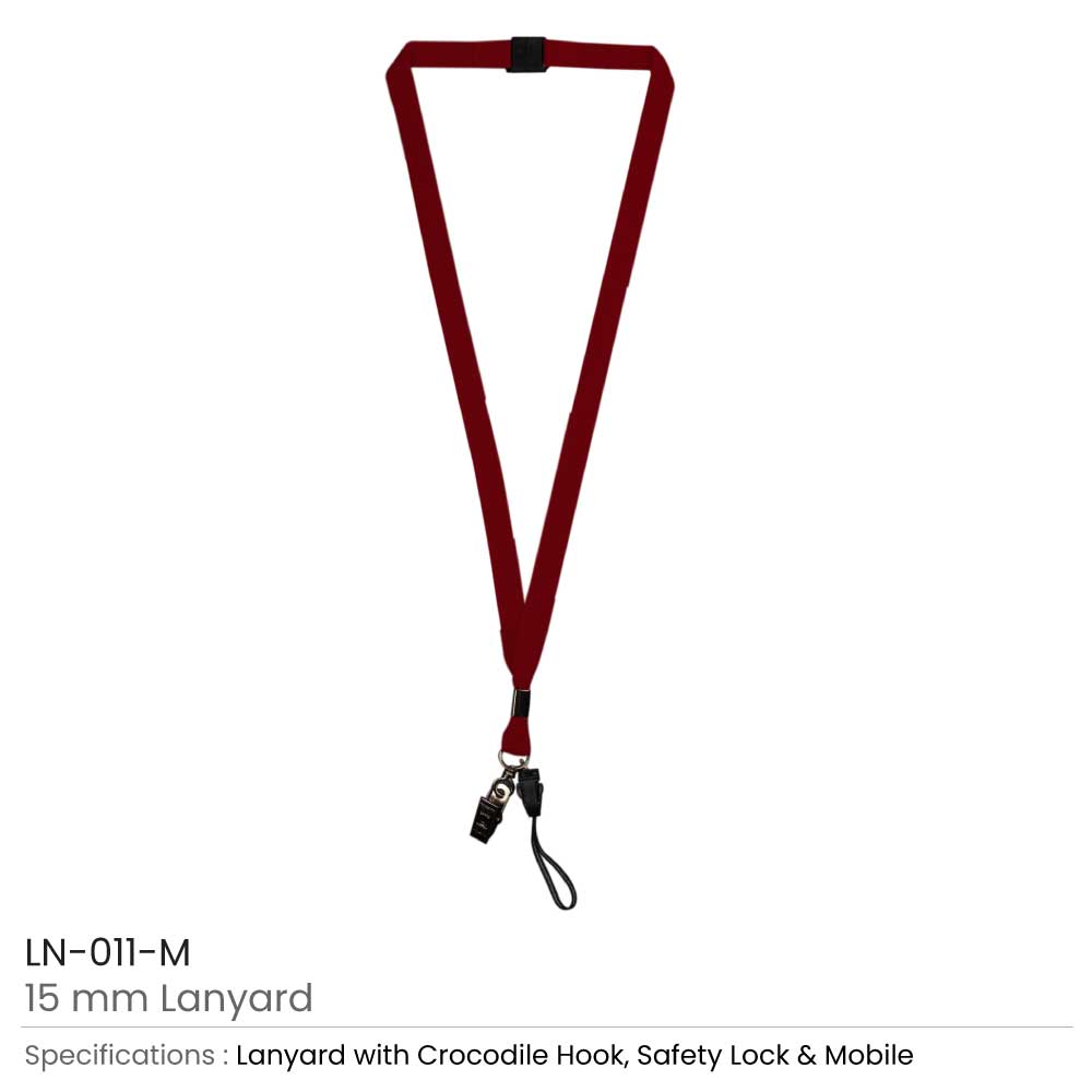 Lanyards with Crocodile Clip, Mobile Holders & Safety Lock
