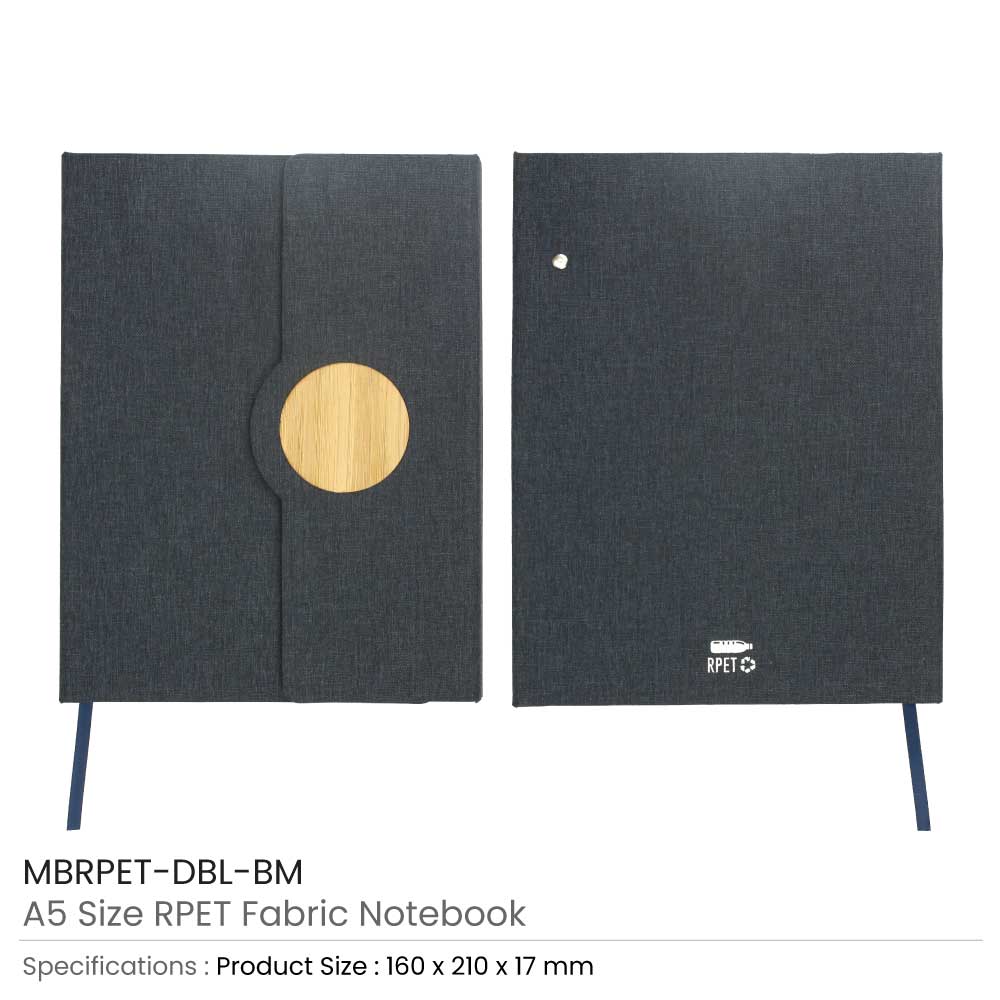 50 A5 Size RPET Fabric Notebook