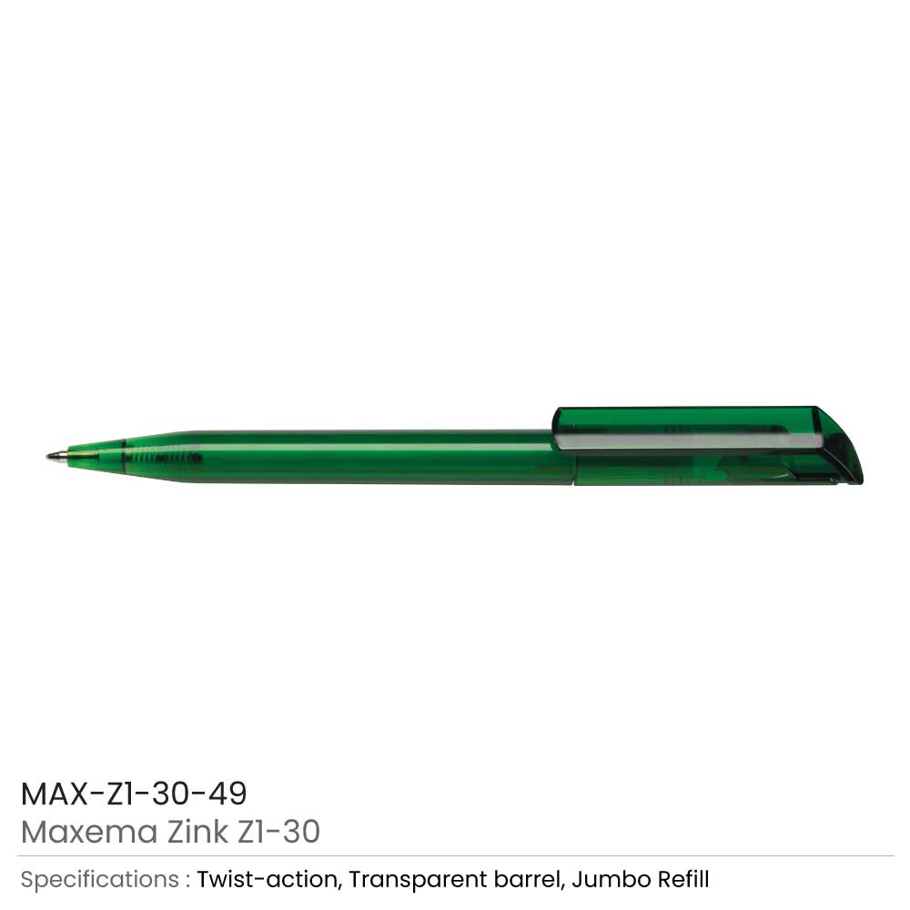 Maxema Zink Pens Transparent body