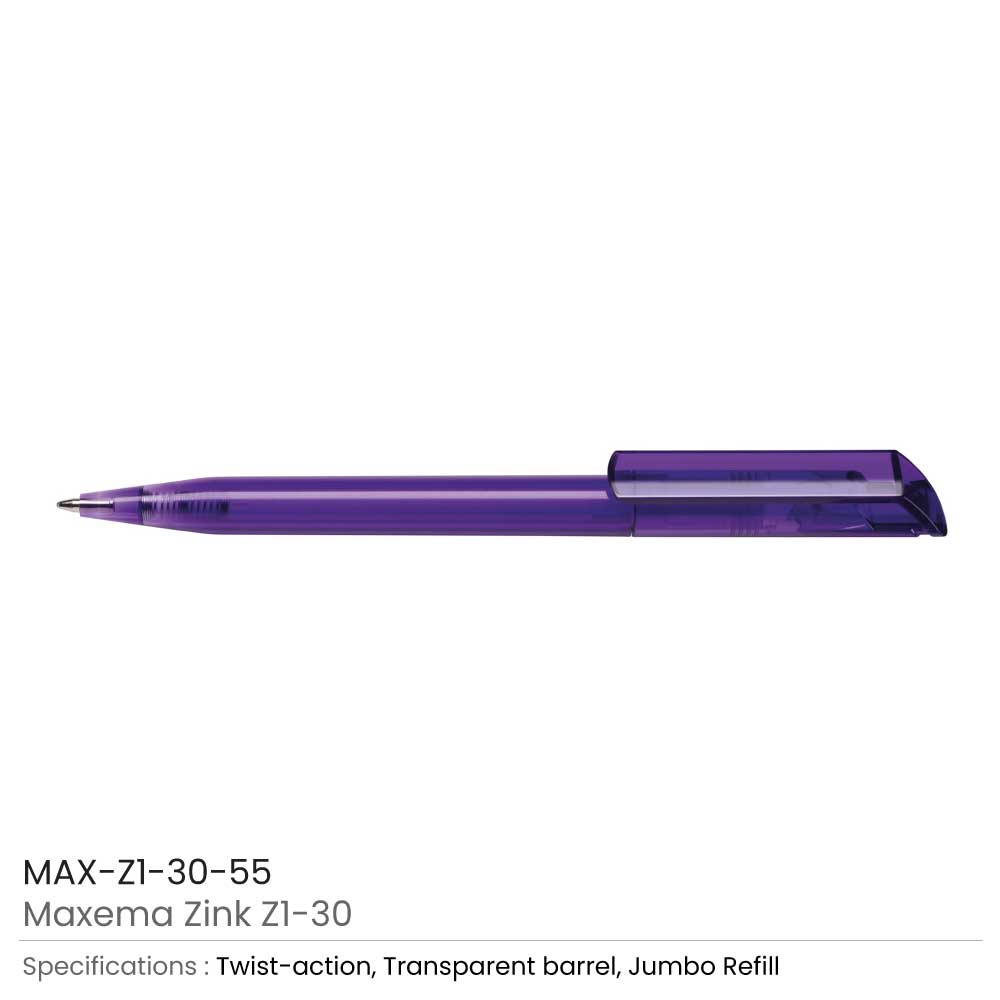 Maxema Zink Pens Transparent body