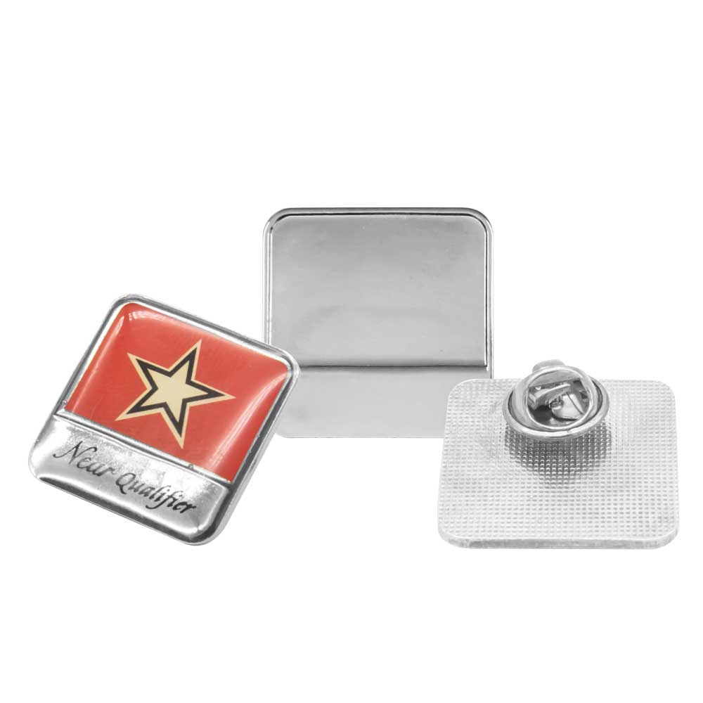 50 Metal Logo Badges