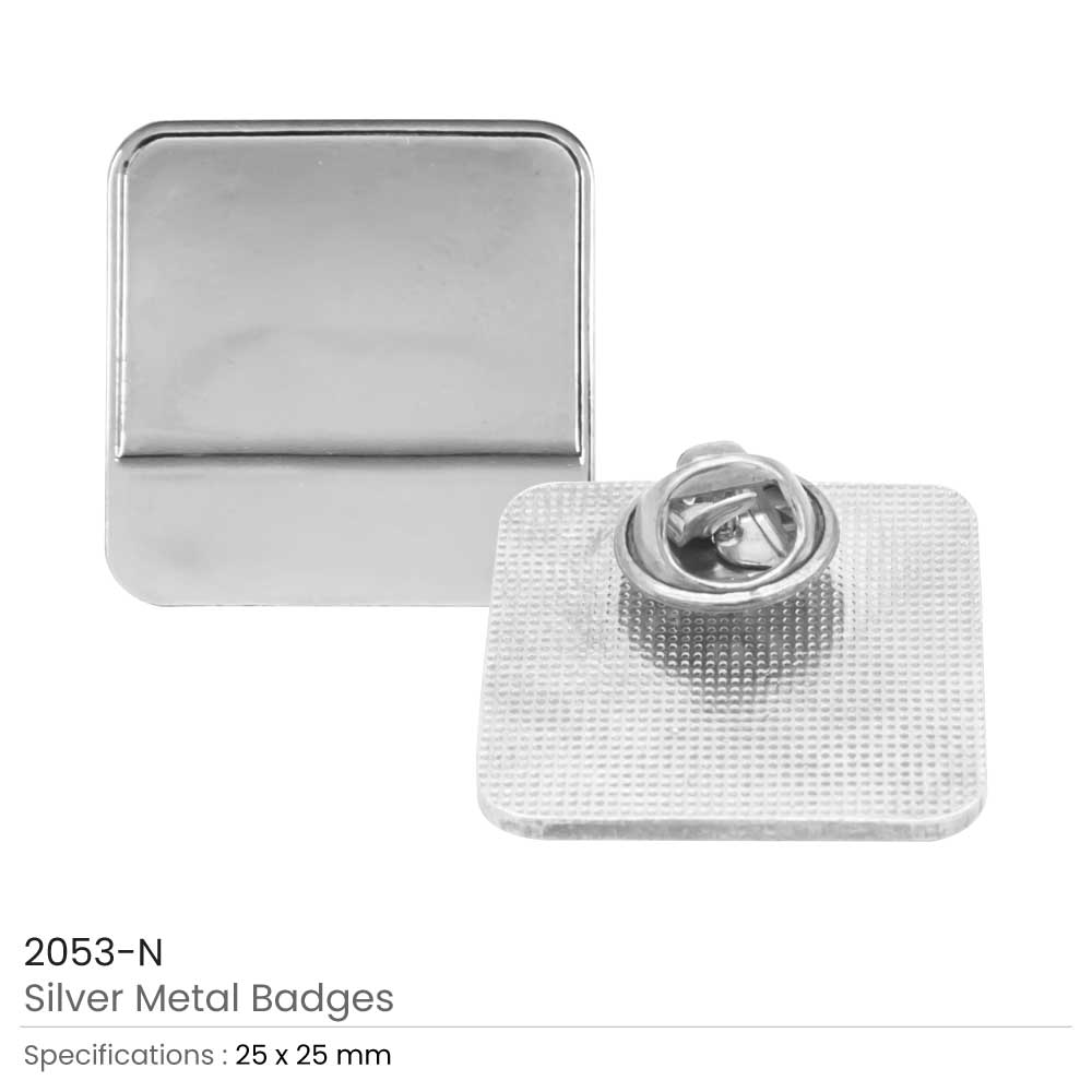50 Metal Logo Badges
