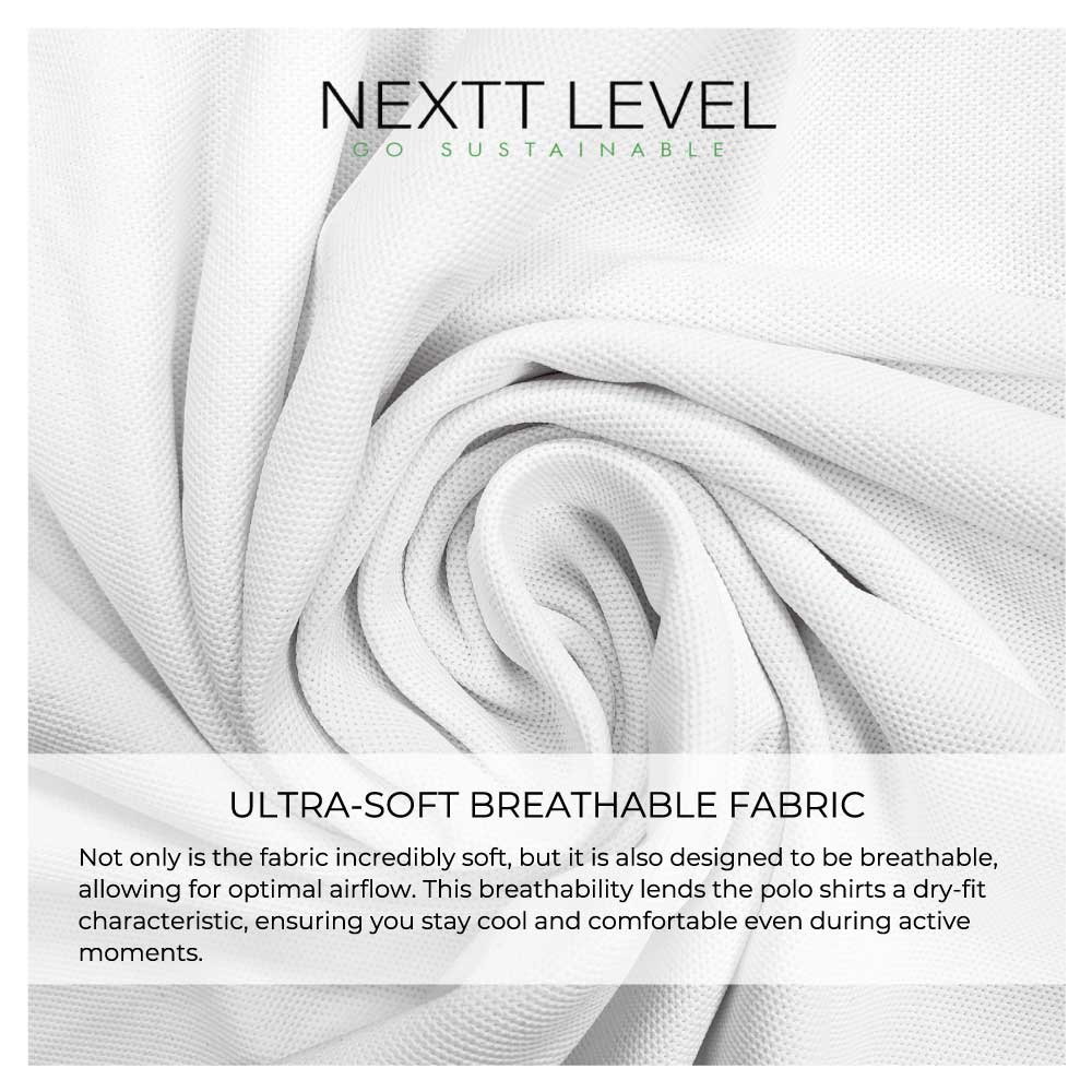 50 NEXTT LEVEL Recycled Polo T-Shirts | Size: S