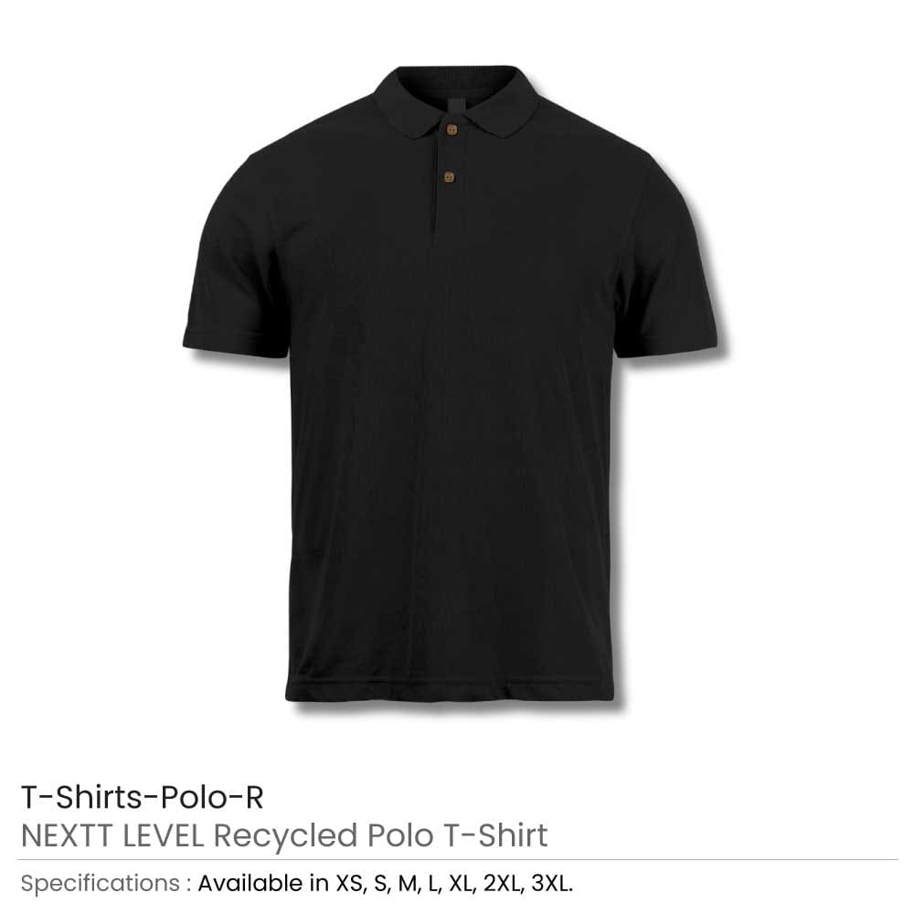 50 NEXTT LEVEL Recycled Polo T-Shirts | Size: S
