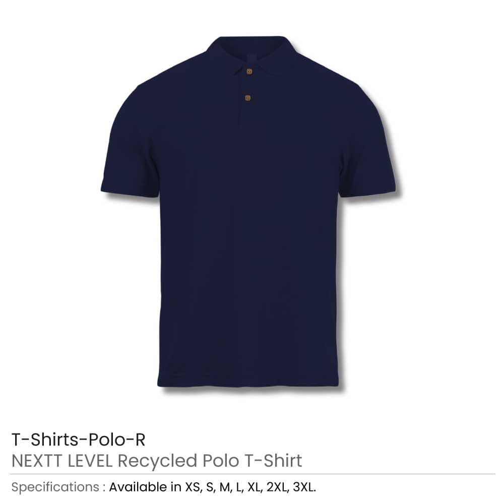 50 NEXTT LEVEL Recycled Polo T-Shirts | Size: S
