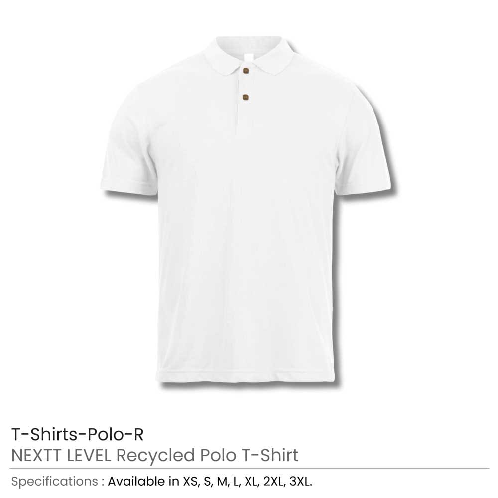 50 NEXTT LEVEL Recycled Polo T-Shirts | Size: S