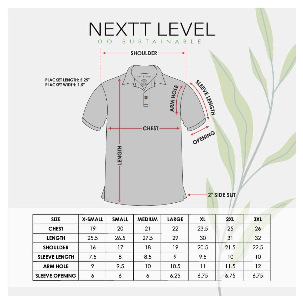 50 NEXTT LEVEL Recycled Polo T-Shirts | Size: S