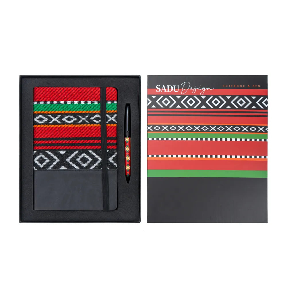 Notebook and Pen Giftset in Traditional SADU Designs