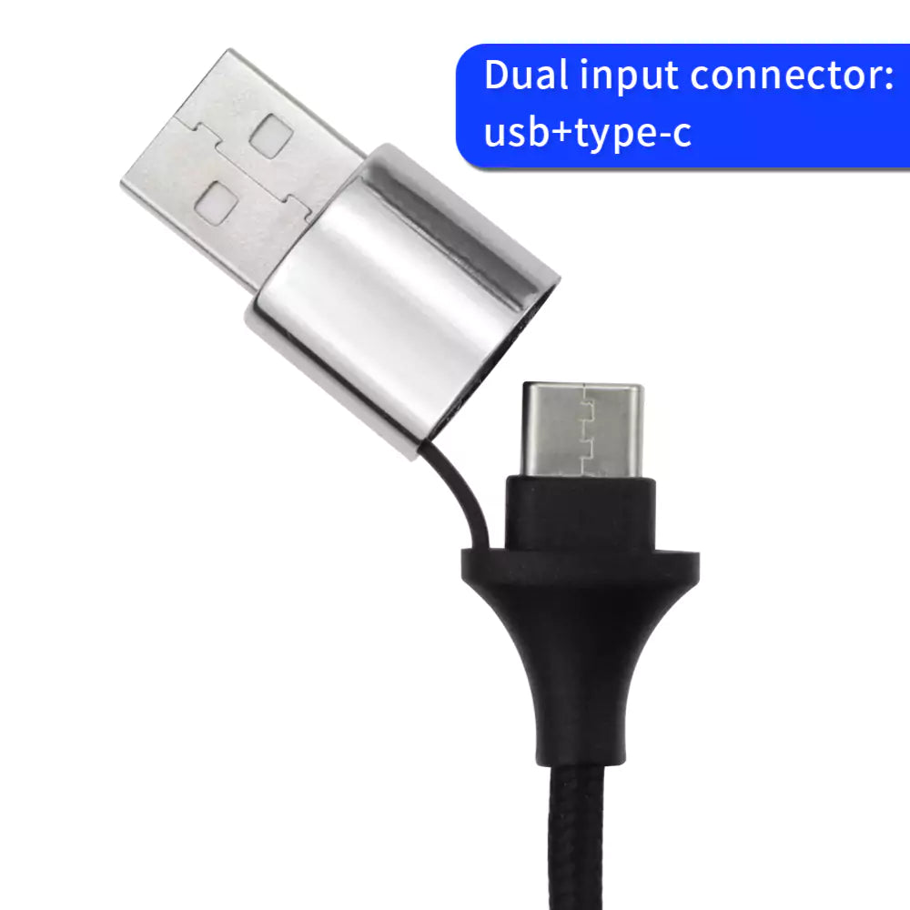 3-in-1 Multi Charging long cable 105cm with Light Up logo design