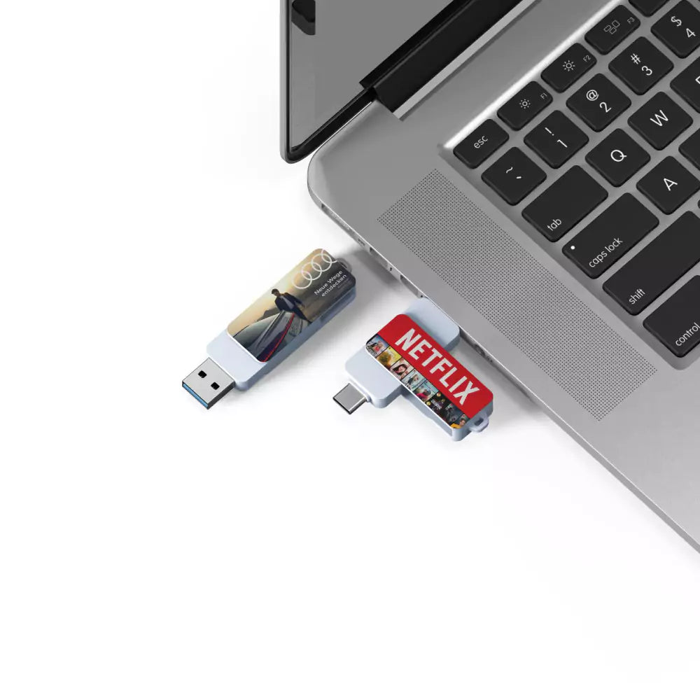 OTG White Swivel USB 64GB V. 3.0 Type C