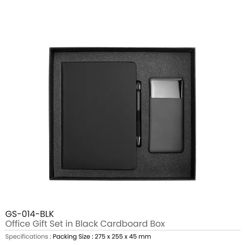 طقم هدايا مكتبي دعائي بعلبة كرتون GS-014