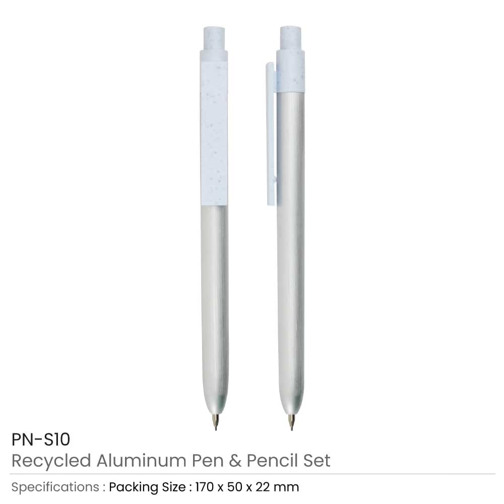 50 Recycled Aluminum Pen and Pencil Sets