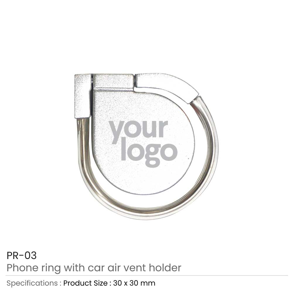 Phone Ring with Car Air Vent Holder